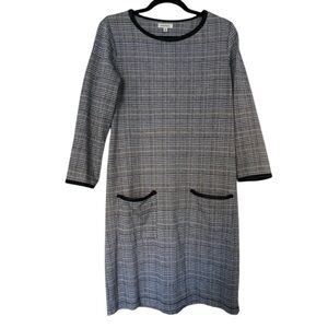 Gray Plaid Max Studio Dress